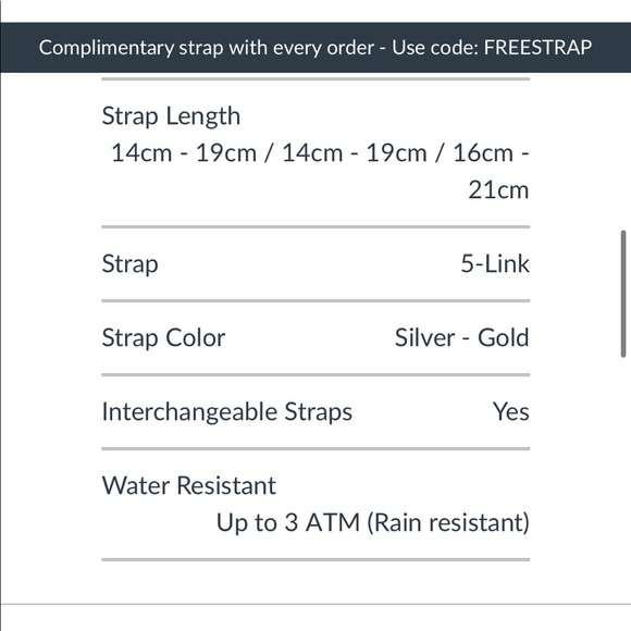 Nordgreen Watch - 5-Link Silver Gold - Picture 5 of 9